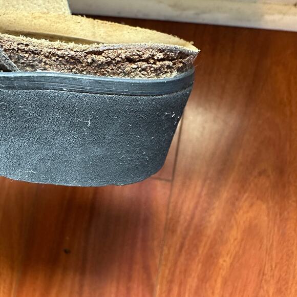 Naot Womens 39  US 8 Sienna Strappy Sandals Gray Green Suede - Picture 5 of 5